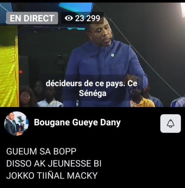 Lancement de l’opération Jokko Tiiñal Macky : Bougane bat le record des audiences sur sa page officielle.