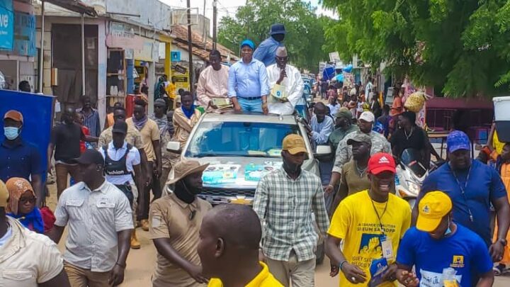 Vidéo -Législatives 2022 :Gossas Adopte Le NTM. Le Président Bougane Guéye Était Hier À Colobane,  Ndienné Lagune Et Mbar