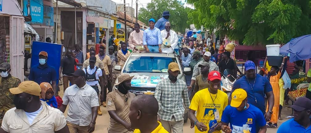 Vidéo -Législatives 2022 :Gossas Adopte Le NTM. Le Président Bougane Guéye Était Hier À Colobane,  Ndienné Lagune Et Mbar