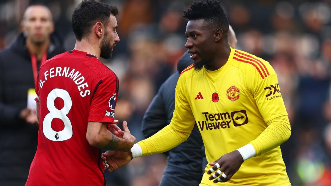 Manchester United : Bruno Fernandes démolit André Onana après ses bourdes face à Galatasaray