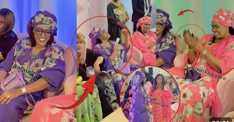 Quand Pape Ndiaye Thiopet fait danser la première dame Marième Faye Sall. A mourir de rire !