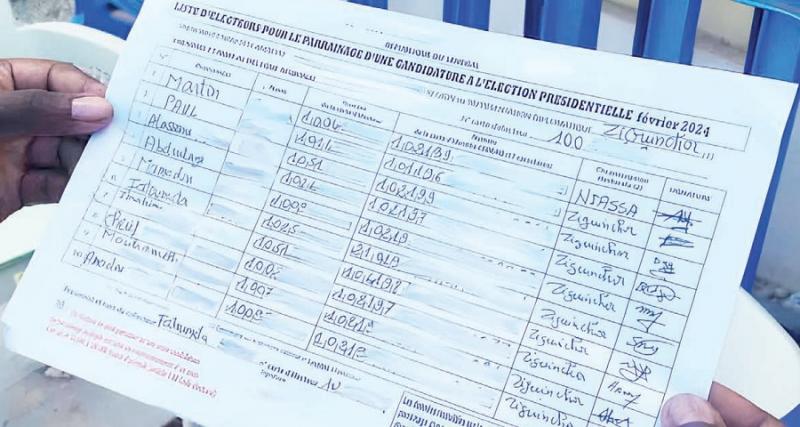 Parrainages : le fichier et le code d’accès vendus à 500 000 FCFA