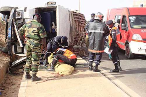 Axe Gossas – Diourbel : grave accident de la route ( 8 morts et 14 blessés )